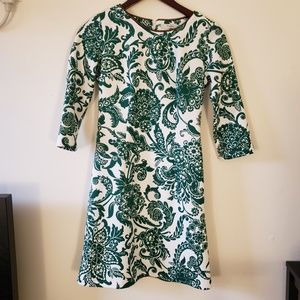 Midi Green&White Small Dress Like New